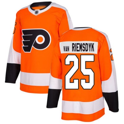 Adidas Philadelphia Flyers #25 James Van Riemsdyk Orange Home Authentic Stitched NHL Jersey
